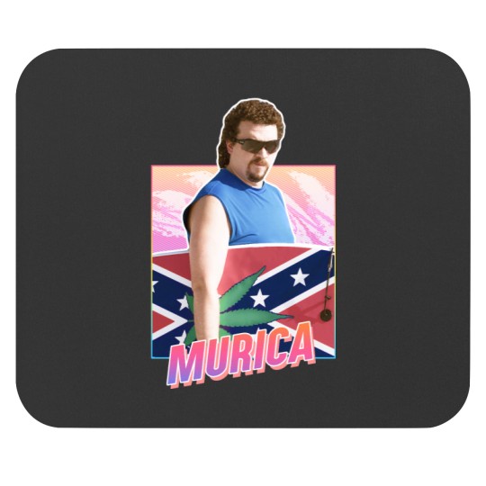 Discover Murica - Kenny Powers - 80s design Mouse Pads