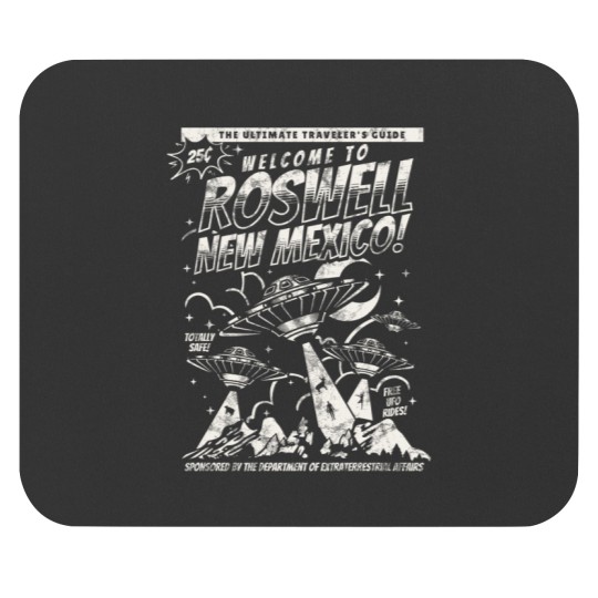 Discover Welcome to Roswell Sticker Mouse Pads