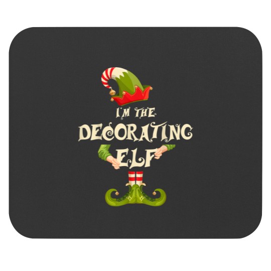 Discover Im The Decorating Elf Shirt Women Christmas Pajamas Costume 6728 Mouse Pads
