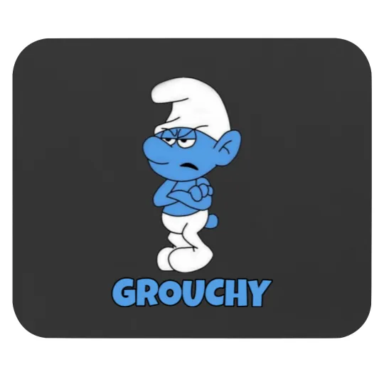 Discover Grouchy Smurf Mouse Pads