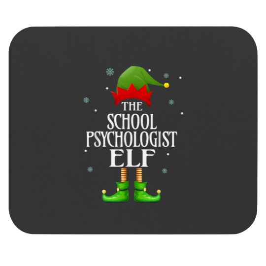 Discover School Psychologist Elf Xmas Funny Family Matching Christmas Mouse Pads