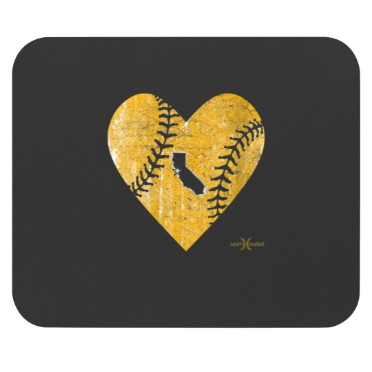 Discover Vintage Oakland Baseball Heart Mouse Pads