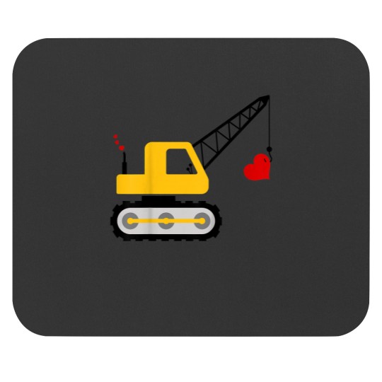 Discover Kids Construction Truck Valentines Day Toddler Boy Mouse Pads