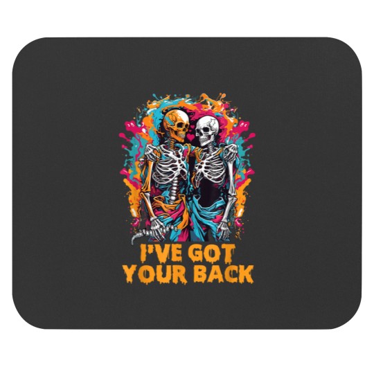 Discover Ive Got Your Back Funny Halloween Skeletons Skull Men Women 5919 Mouse Pads