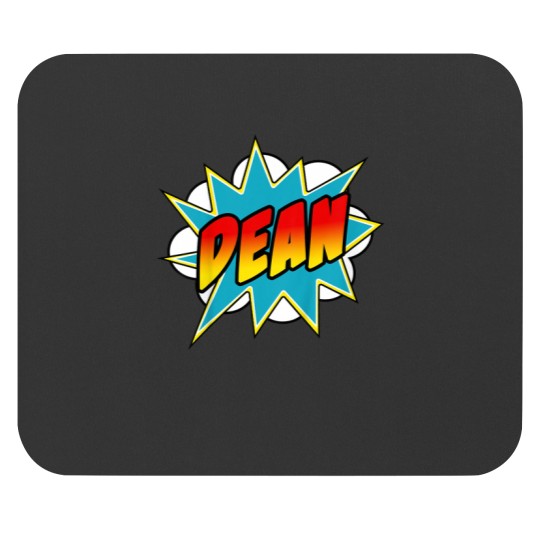 Discover Kids Boys Dean Name Comic Book Superhero Mouse Pads