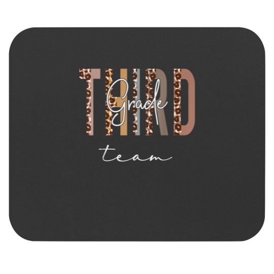 Discover Third Grade Team Hello Back To School Appreciation Leopard Mouse Pads