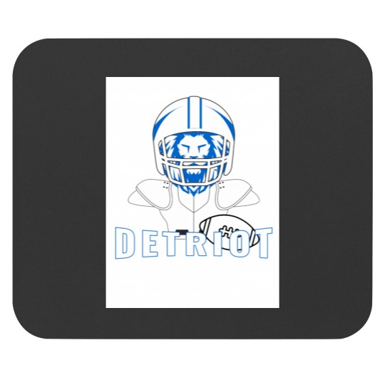 Discover Detriot football Mouse Pads