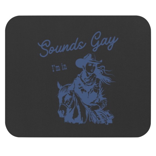 Discover Sapphic Pride Mouse Pad - Sounds Gay I'm In