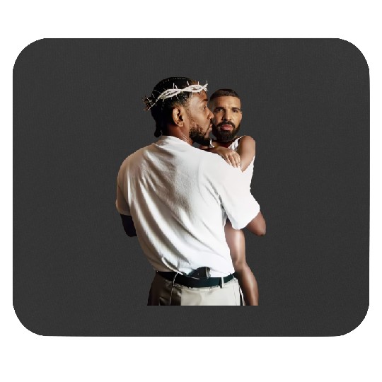 Discover Kendrick Lamar Holding Baby Drake Unisex Cotton Mouse Pads