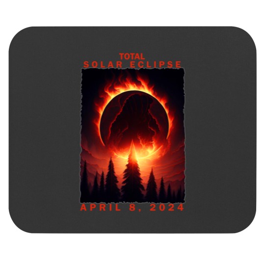 Discover 2024 Eclipse Total Solar Eclipse 2024 Unisex Mouse Pads