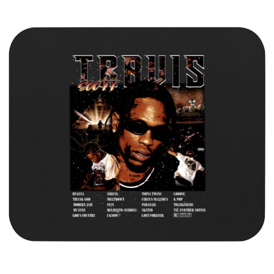 Discover Travis Scot Utopia Tracklist Mouse Pads, Vintage Travis Utopia Mouse Pads