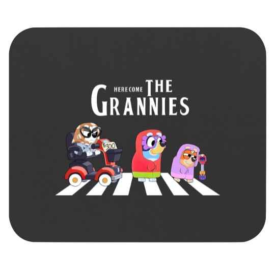 Discover Blue And Bingo Here Come The Grannies Mouse Pads, Grannies Mouse Pads, Blue Heeler Family