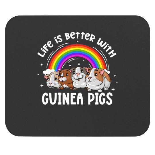 Discover Guinea Pig Life Is Better With Guinea Pigs Rodent Pet Kawaii Mouse Pads