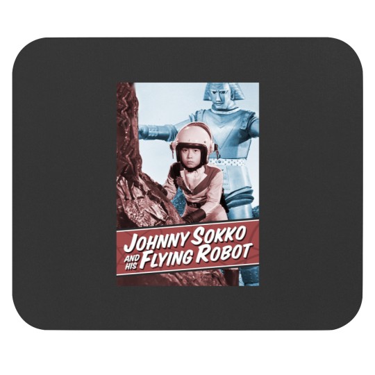 Discover Giant Robot Johnny Sokko's Flying Robot Vintage Poster Mouse Pads