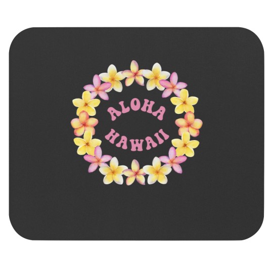 Discover Aloha Hawaii Flower Lei Mouse Pads