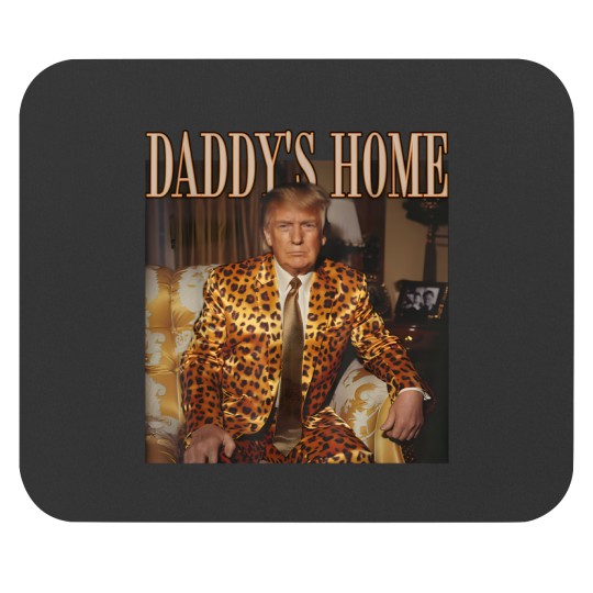 Discover Daddy's Home Trump Mouse Pads Trump 2024 Leopard Funny MAGA Mouse Pads