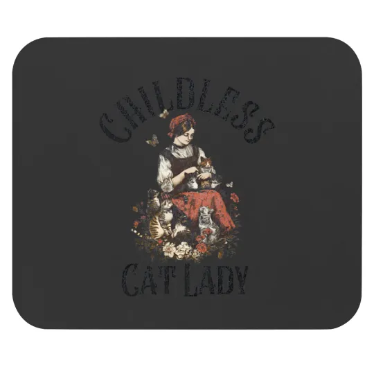 Discover Childless Cat Lady, Kamala Mouse Pads, Harris President 2024, Women Power Mouse Pads
