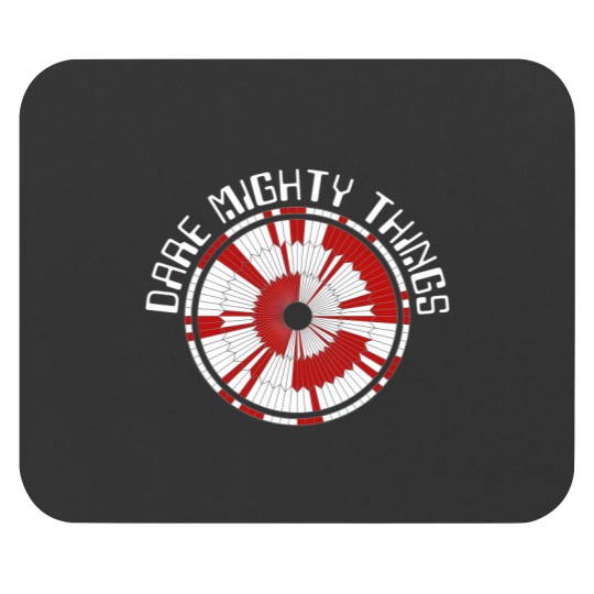 Discover Dare Mighty Things Mouse Pads
