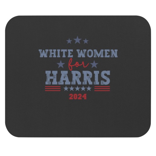 Discover Support Kamala Harris 2024 Mouse Pads - White Women for Harris