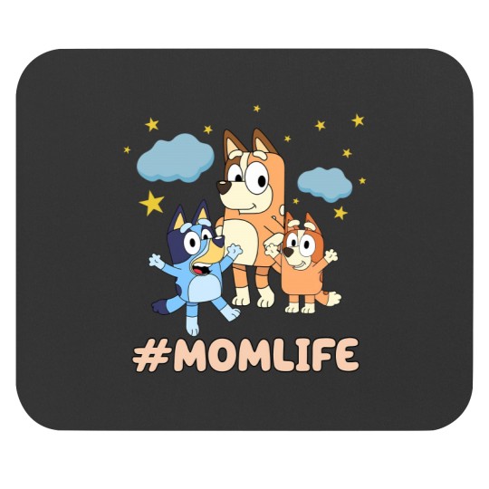 Discover Mom Life Mouse Pads featuring BlueyDad & Family