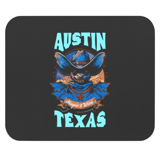 Discover Texas Pride Keep It Weird Austin Austin Bats Mouse Pads