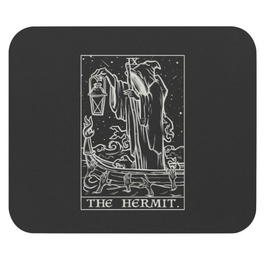Discover The Hermit Tarot Card Mouse Pad for Halloween Occult Gift