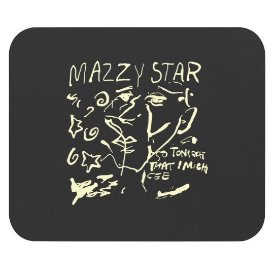Discover Mazzy Star Mouse Pads - Star So Tonight That basic black 90s Mouse Pads