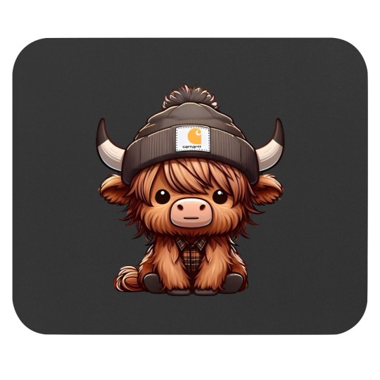 Discover Highland Cow Mouse Pads - Cute Cow Design