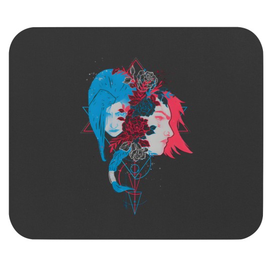 Discover Arcane Jinx and Vi Art Mouse Pads