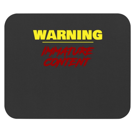 Discover Warning Mouse Pads