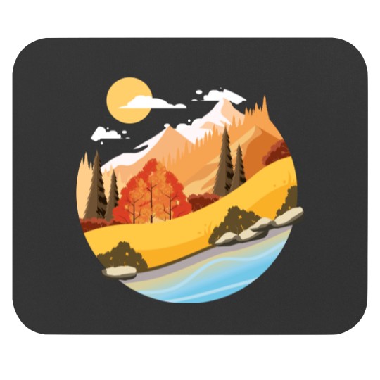 Discover Mountain Vibes Unisex V Neck Mouse Pads