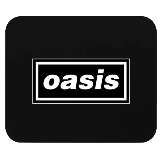 Discover Oasis graphic Mouse Pads | Oasis merch |  black and white graphic Mouse Pads | retro oasis Mouse Pads
