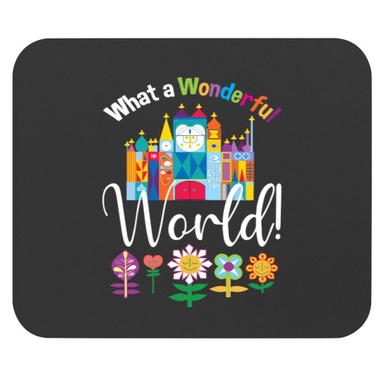 Discover What a Wonderful World Fitted Mouse Pads