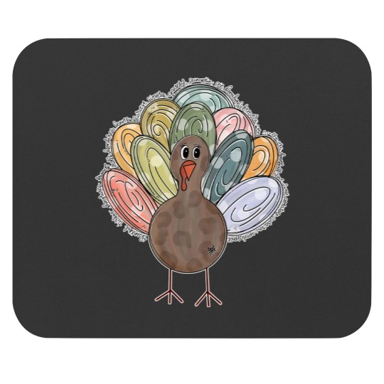 Discover Cute Turkey Fall Thanksgiving Mouse Pads, Thanksgiving Family