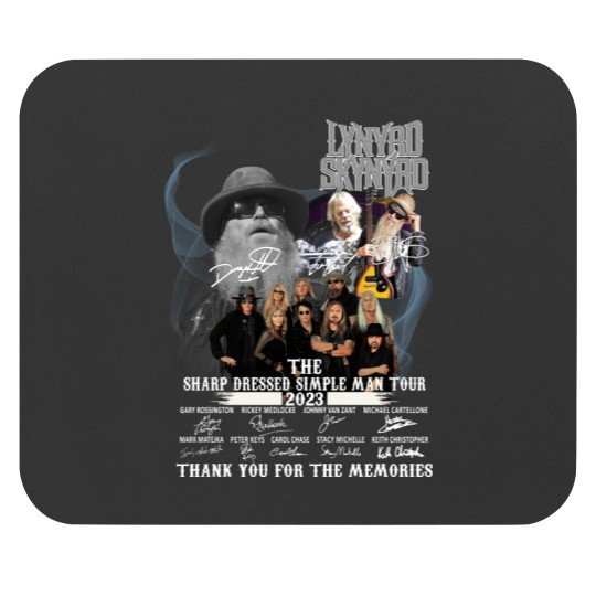 Discover The sharp dressed simple man tour zz top lynyrd skynyrd signatures 2023 Mouse Pads