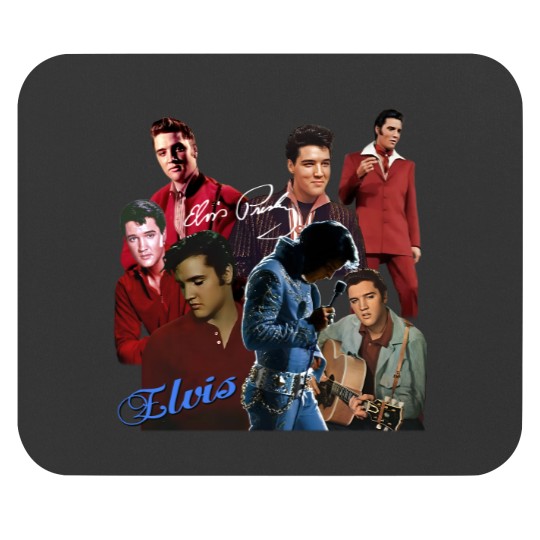 Discover Inspired Elvis Presley Graphic Signature T- Mouse Pads Gift For Fan