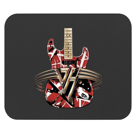 Discover red van guitar halen Mouse Pads