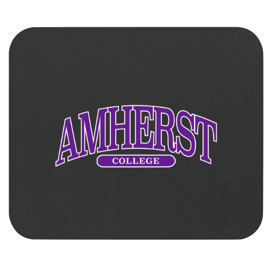 Discover amherst - college font curved Mouse Pads