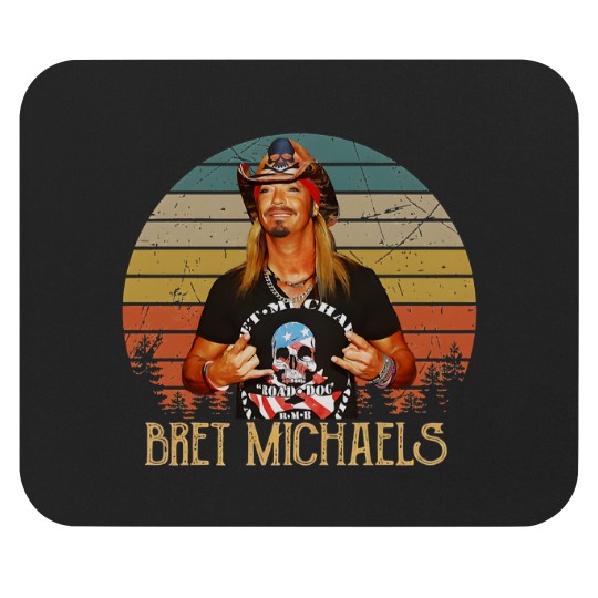 Discover New Popular Bret Michaels Vintage Gift For Fans Mouse Pads
