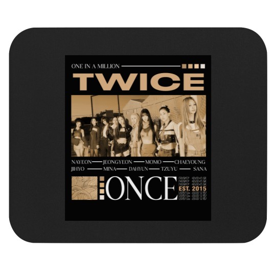 Discover Vintage Twice Mouse Pads, Twice Unisex Kpop Mouse Pads