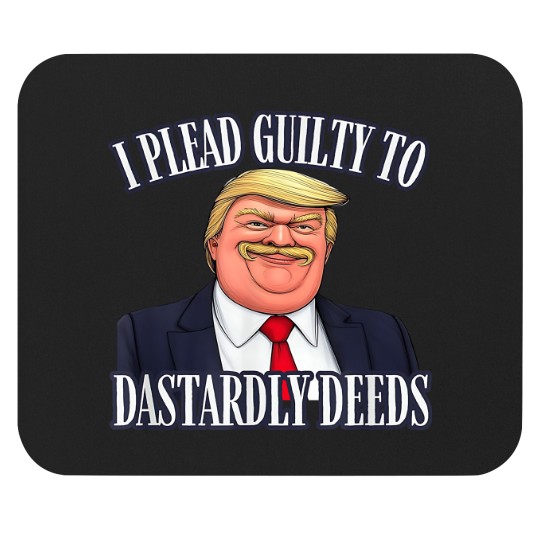 Discover Dastardly Deeds Funny Trump Cartoon Style Graphic Mouse Pads