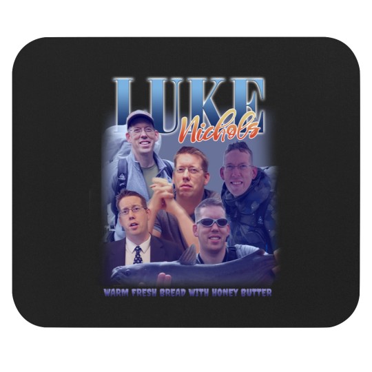 Discover Luke Nichols Vintage Bootleg Mouse Pads, Warm Fresh Bread With Honey Butter Mouse Pads