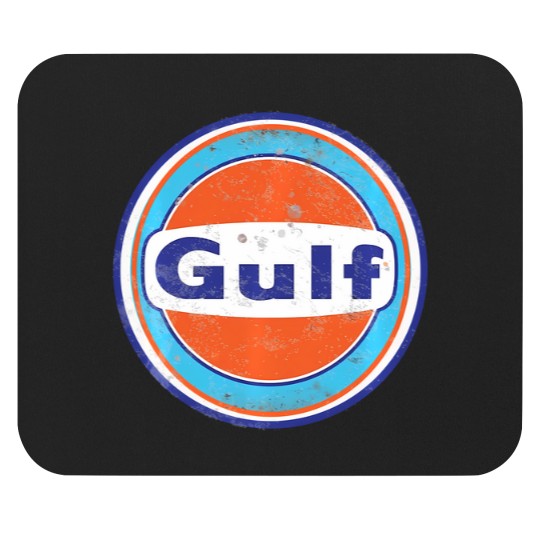 Discover Retro Vintage Gas Station Gulf Motor Oil Car Bikes Garage Mouse Pads