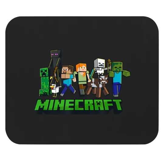 Discover minecraft character lineup logo Mouse Pads