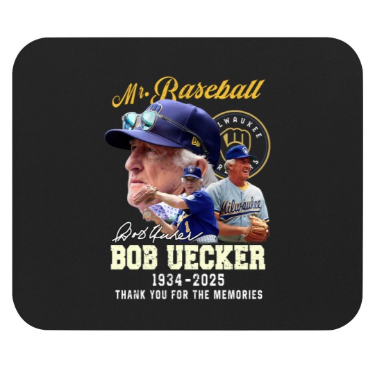 Discover Bob Uecker Baseball 1934-2025 Thank You T- Mouse Pads