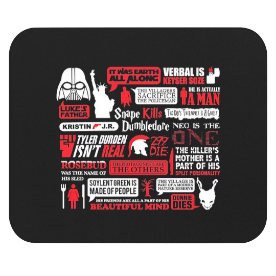 Discover Movie Spoilers Funny Mouse Pads, Men's Women's Sizes (wtb-094)