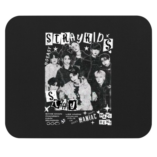 Discover Vintage Stray Kids World Tour 2025 Comfort Color Mouse Pads Maniac Kpop Concert Fan Made 2025 Mouse Pads