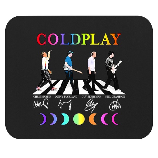 Discover Coldplay Band Mouse Pads Round