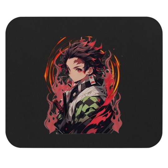 Discover Anime Mouse Pads, Tanjirou Mouse Pads, Anime Lovers Mouse Pads