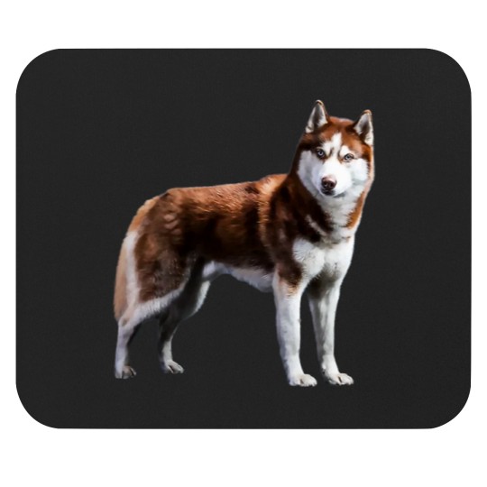 Discover Siberian Husky Red Husky Wolf Dog Mouse Pads